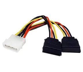 OEM Molex - 2x SATA-Splitter / Netzteil / 0,15 m