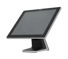 17" Fec AM-1017 schwarz-silberner Touchscreen-Monitor / PCAP / rahmenlos / USB / VGA / DVI