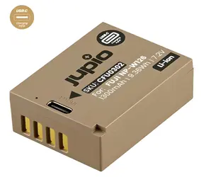 JUPIO NP-W126S Ultra C / Akku für Fuji / 1300 mAh / USB-C