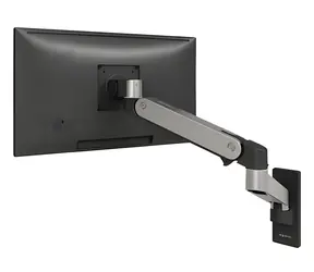 Ergotron LX Pro Wandmonitorarm aus poliertem Aluminium / Flexibler Wandmonitorarm