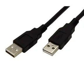 OEM USB 2.0 AA schwarz / Kabel / Anschluss / 1,8 m