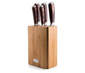 G21 Gourmet Nature / Messerset / 5-teilig / Bambusblock