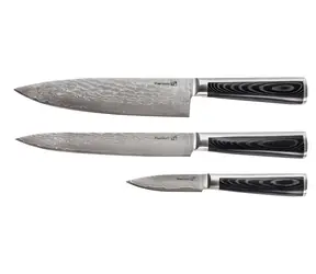 G21 Damast Premium Messerset in Box / 3-teilig