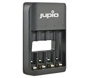 JUPIO USB AA/AAA Akkuladegerät / Akkuladegerät / 4 Steckplätze / LED