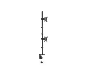 Digitus DA-90438 schwarz / 2 Monitorhalterungen / bis zu 32 Zoll / VESA 75x75, 100x100 / Tragkraft 2x8 kg