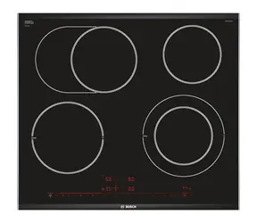 BOSCH PKN675DP1D schwarz / Glaskeramik-Kochfeld / Serie 8 / 4 Kochplatten / PowerBoost / TopControl-Display