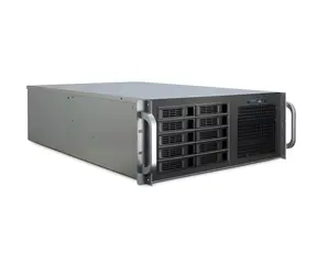 Inter-tech 4U-4410 schwarz / Servergehäuse 4U / Tiefe 688 mm / 10x 2,5"/3,5" Hot-Swap-Einschübe / E-ATX