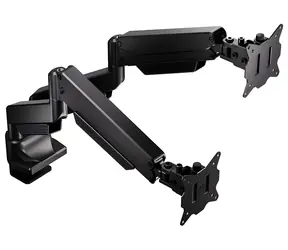 Endorfy Atlas GS Pro Doppel-Monitorhalterung schwarz / Monitorhalterung für 2 Monitore / Gasfeder / VESA 75-100 mm / 2 x 16 kg