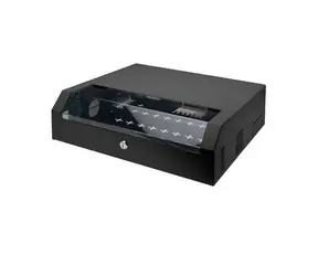 Digitus SOHO Slim DN-19 04U-PB-B schwarz / Wandmontage-Rack / 19" / 3U + 2U / Tiefe 265 mm