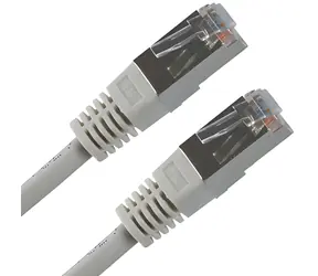 Neutrale Patchkabel FTP Cat.5e grau / Patchkabel / RJ45 - RJ45 / 0,5 m / geschirmt