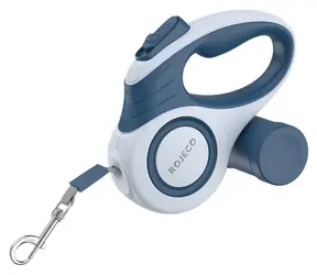 Rojeco A12 3M blaue Hundeleine / Automatisch einziehbar / Nylon / bis 35 kg
