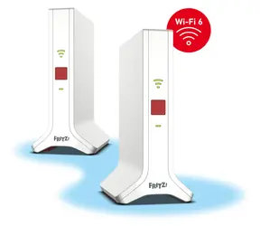 AVM FRITZ! Mesh Set 4200 (2 Stück) weiß / Mesh-System / Wi-Fi 6 / 4200 Mbit/s / 2,4 + 5 GHz / 2x LAN