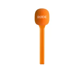 Rode Interview GO orange / Handadapter / für Wireless GO, GO II, GO 3, PRO, ME / Windschutz