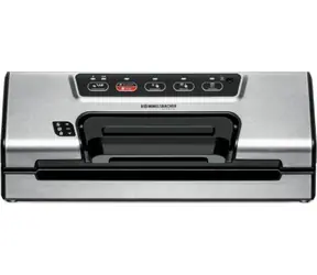 Rommelsbacher VAC 385 Edelstahl/Schwarz / Vakuumiergerät / 120 W / 12 l/min / Rollenbreite 30 cm