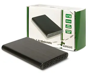 Inter-tech GD-25010 schwarz / USB-Rahmen / 2,5" / USB-C / 10 Gbit/s / Aluminium