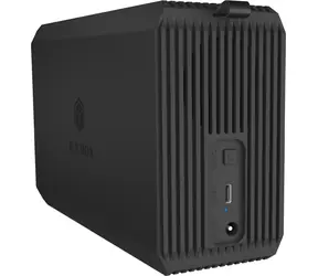 Icy Box IB-RD3720-CU3 schwarz / Externes Gehäuse für 2x 2,5"/3,5" HDD/SSD / SATA / USB-C 3.2 Gen1 / RAID