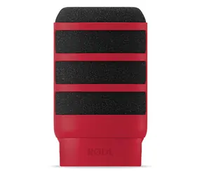 Rode WS14 rot / Windschutz / für Rode PodMic und PodMic USB