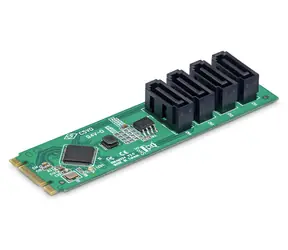 StarTech Adapter M.2 auf 4X SATA / Adapter / M.2 PCIe - 4X SATA / ASMedia ASM1064