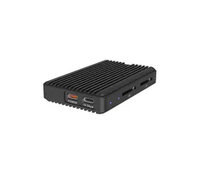 ICY BOX IB-CR602M-C31 schwarz / Externes Gehäuse für M.2 SSD / Kartenleser / USB-C / Aluminium