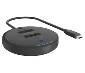 Icy Box IB-1612MCL-C31 schwarz / Dockingstation für M.2 NVMe/SATA SSD / USB 3.2 Gen 2 Typ-C / 10 Gbit/s