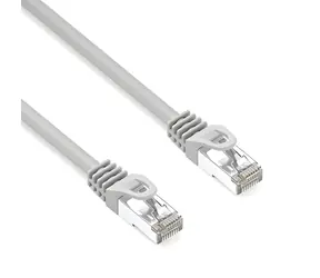 Neutrales CAT6a S/FTP-Patchkabel, grau, LSOH, 10-Gigabit-Ethernet, 2 m, RJ-45