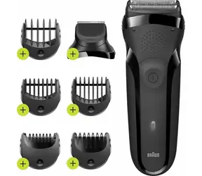 Braun Series 3 300BT schwarz / Rasierer / wasserdicht / Schnellladefunktion / 6 Aufsätze