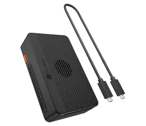 ICY BOX Heart RAID 2818 schwarz / Externes Gehäuse für M.2 2280 NVMe SSD / RAID / 2× M.2 NVMe / USB4 / HDMI