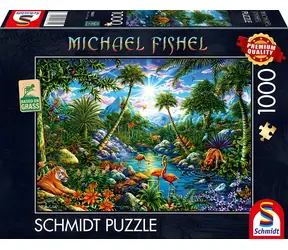 Schmidt Puzzle Michael Fishel: Inselparadies / 1000 Teile / ab 12 Jahren