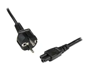 StarTech Netzkabel CEE7/7 - C5 schwarz / Netzkabel / 1 m / 250 V / 2,5 A