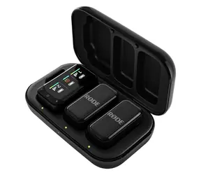 Rode Wireless Micro Camera Kit , schwarz / Drahtloses Mikrofonsystem / 2 Sender und 1 Empfänger / USB-C / 3,5-mm-Klinkenanschluss
