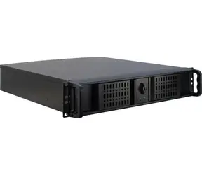 Inter-tech 2U-2098-SK schwarz / Rack-Gehäuse / 2U / mATX / 19" / 2x USB-A 2.0