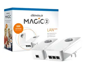 Devolo Magic 2 LAN Triple / Starterkit / Powerline / G.hn / 3x Gigabit LAN