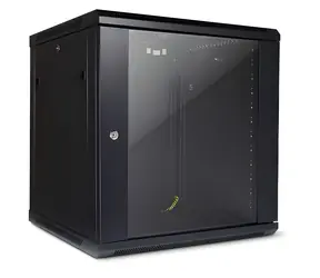 Inter-tech SMA-6612 schwarz / Wandschrank / 12 HE / Tiefe 600 mm / Tragfähigkeit 40 kg