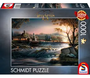 Schmidt Puzzle Terry Redlin: Lichter in der Wildnis / 1000 Teile / ab 12 Jahren