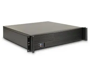Inter-tech IPC 2U-K-240L schwarz / Servergehäuse / 2U / Rack / µATX / 2x USB 3.2 Gen1