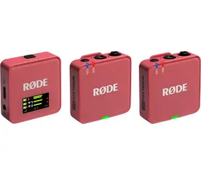 Rode Wireless GO Gen 3 pink / Drahtloses Mikrofonsystem / 2x Sender und 1x Empfänger / 3,5-mm-Klinkenanschluss / USB-C