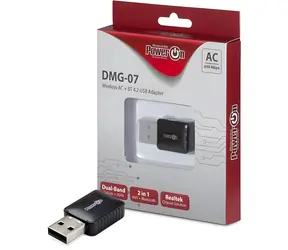 Inter-tech DMG-07 / Wi-Fi/Bluetooth-Adapter / Wi-Fi 5 / Dualband 650 Mbit/s / Bluetooth 4.2 / USB 2.0