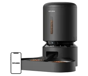 Petlibro Getreidespeicher schwarz / Intelligenter Futterspender / Kamera / Doppelnapf / 5 l / WLAN