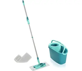 Leifheit Clean Twist M Ergo / Reinigungsset / Mopp und Eimer mit Zentrifugalauswringung / GRATIS SuperDuster-Ersatz