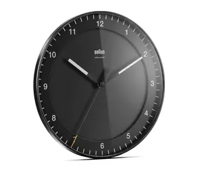 Braun BC 17 B-DCF schwarz / Wanduhr / Analog / DCF (Funkbetrieben) / 1x AA-Batterie