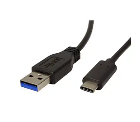 Neutrale / USB-Kabel / USB-A auf USB-C / USB 3.1 / 0,5 m / schwarz