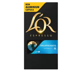 L'OR Decaffeinato / Kaffeekapseln / Entkoffeiniert / 10 Stück