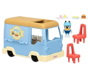 Moose Bluey Foodtruck-Café / Spielset / Figur 7,6 cm / 5 Zubehörteile / ab 3 Jahren