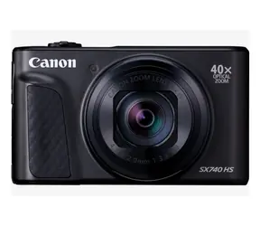 Canon PowerShot SX740 HS Lite, schwarz / Kompaktkamera / 40-facher Zoom / 4K / WLAN / Bluetooth