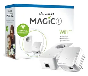Devolo Magic 1 WiFi mini 2-1-2 Starter Kit / Starter-Kit / Powerline / WLAN / LAN 1x 10/100 / 2 Adapter