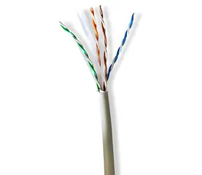 Nedis Cat6 grau / Installationskabel / U/UTP / Litzenkabel / Reinkupfer / 305 m / LSZH