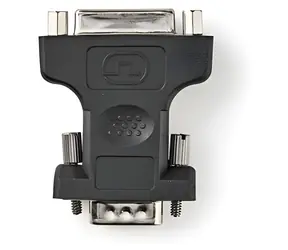 Nedis Adapter VGA (M) - DVI-I 24+5 (F) schwarz / Adapter / vernickelt