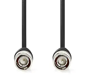 Nedis BNC-Videokabel schwarz / Kabel / BNC - BNC / 75 Ohm / 1 m / PVC