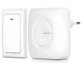 Alecto ADB30WT weiß / Kabellose Türklingel / batterielos / 50 m / IP44