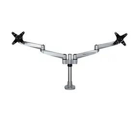 StarTech Monitorarm für 2 Monitore, silber / Arm für 2 Monitore / Tragkraft 10 kg / bis zu 27 Zoll / 360°-Drehung